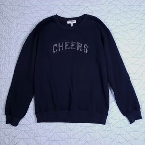 Sub Urban Riot Black Rhinestone Cheers Sweatshirt